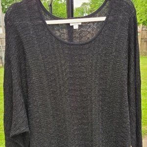 Avenue Lightweight Black Sweater Plus Size 26/28 NWOT